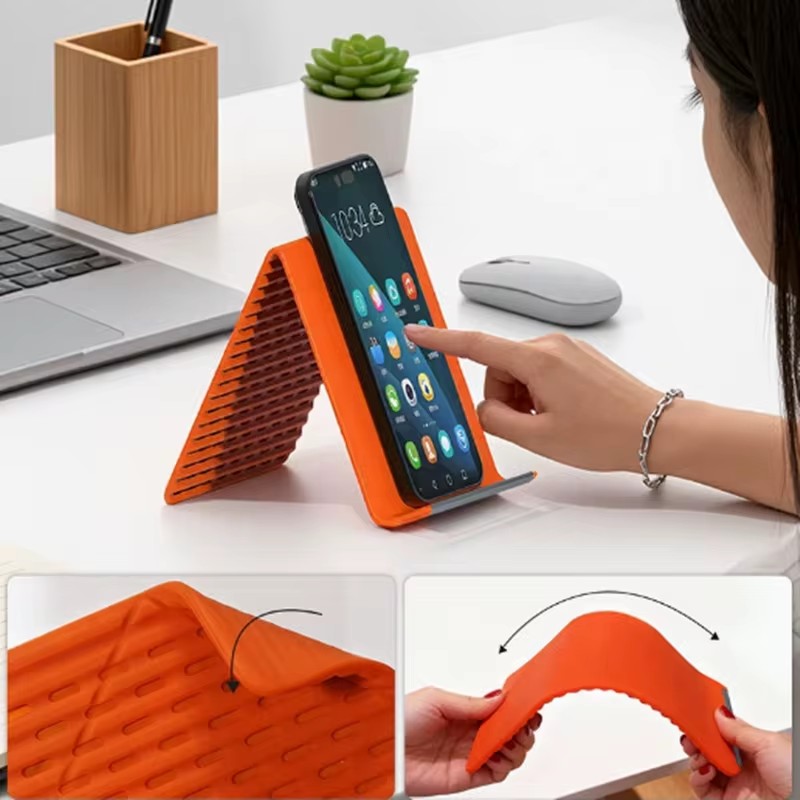 Tablet Stand Adjustable - Esnek Katlanabilir Silikon Telefon Tutucu Taşınabilir