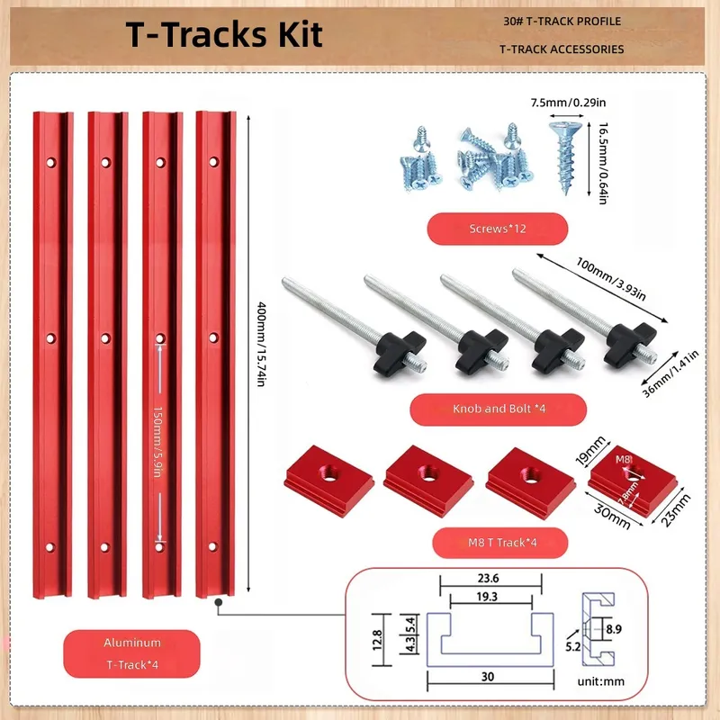 T30 T-Slot Sürgü Seti Kırmızı  - Tablet Accessories Set incelemesi ve fiyatı